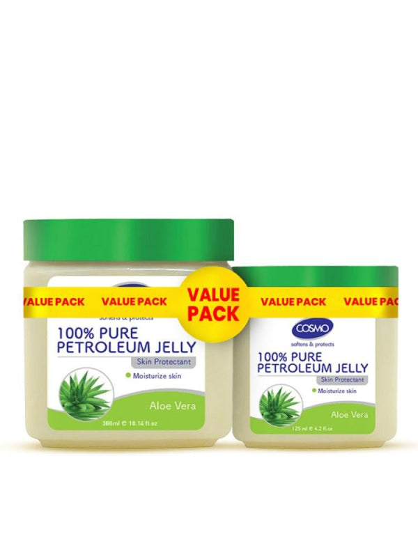 Cosmo Pure Petroleum Jelly with Aloe Vera - 300ml + 125ml Value Pack