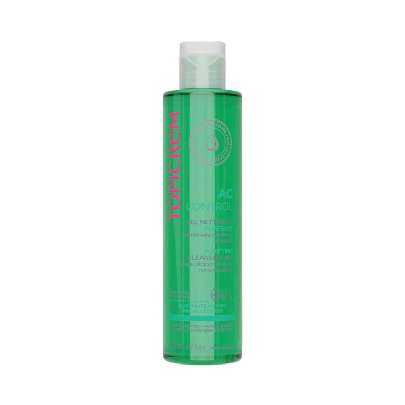 Topicrem AC Control Purifying Cleansing Gel for Oily & Sensitive Skin, 200ml