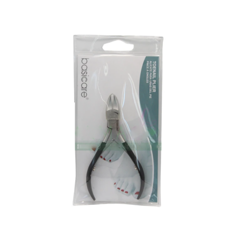 Basic Solid Steel Toenail Clipper with Rubber Handles