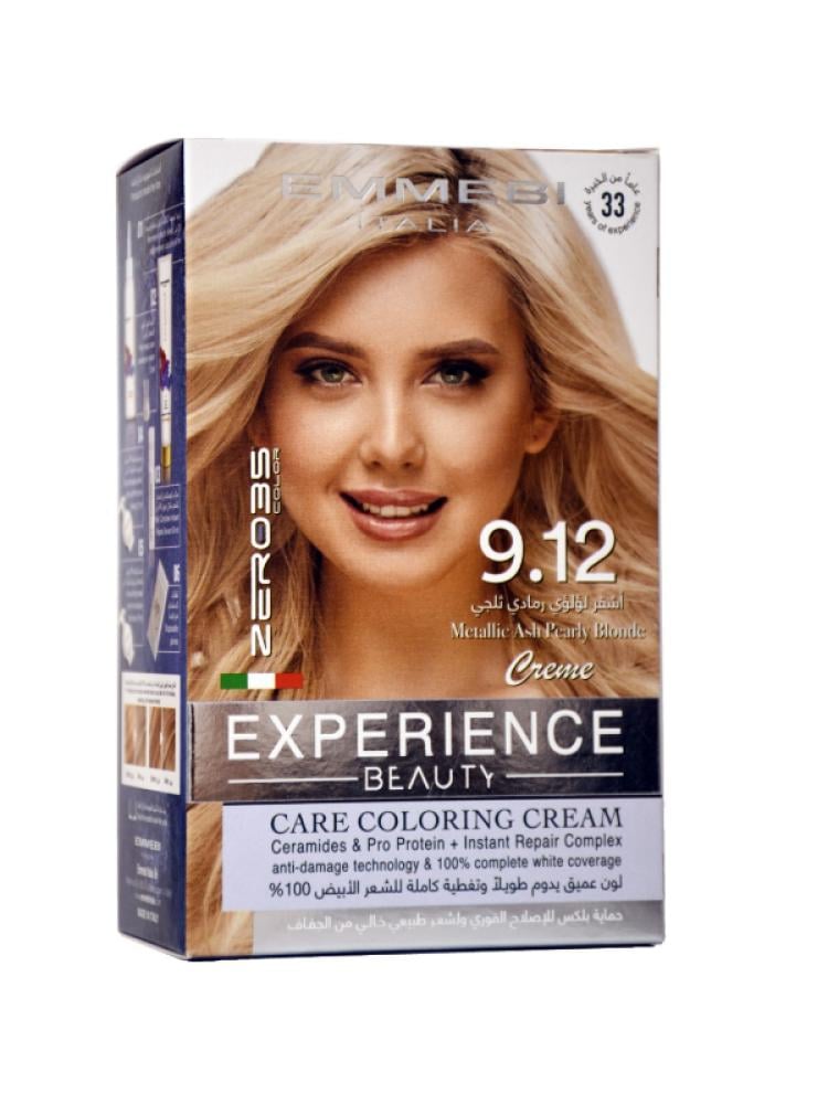 Zero 35 Permanent Hair Dye Kit - Shade 9.12 Icy Ash Pearl Blonde