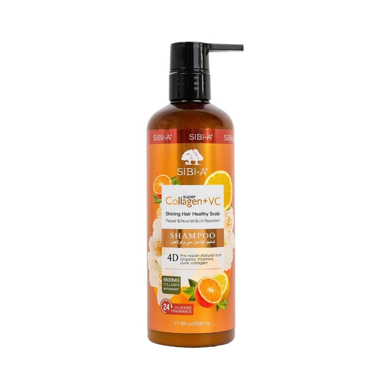 Sibi-A Collagen Vitamin C Shampoo, Strengthening and Moisturizing, 500ml