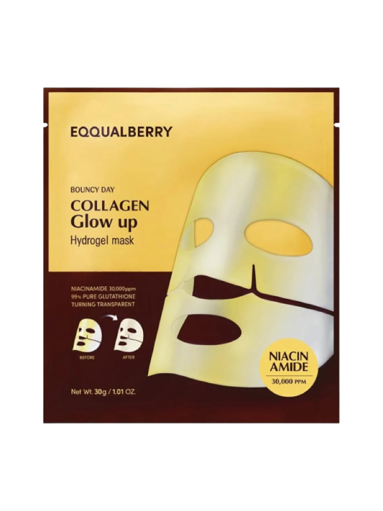 Hydrogel Mask for LED Collagen Hydrating Brightening EQQUAL BERRY 30g