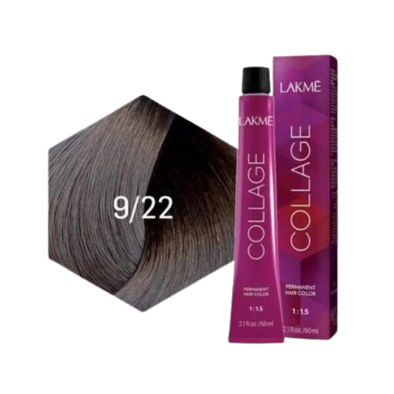 Lakme Permanent Hair Color, 9.22 Light Blonde Violet, 60ml