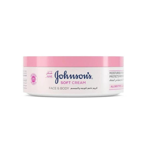 Johnson's Moisturizing Cream, Face and Body, 200ml