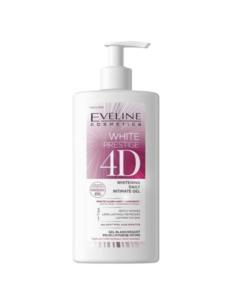 Eveline White Prestige 4D Daily Gel Wash for Sensitive Areas, Lightening, 250 ml