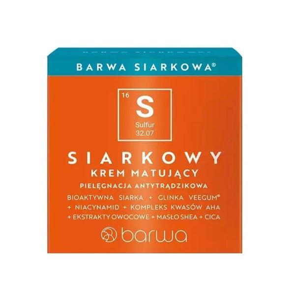 Barwa Sulfur Cream for Oily & Blemish-Prone Skin, Pore Purifying, 100g