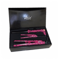 Aria Beauty 19-Piece Hair Styling Set with Ceramic Curling Irons, Hot Pink Zebra