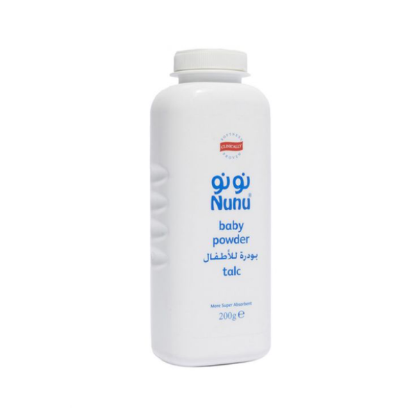 Nunu Baby Powder Moisture Absorbing Sensitive Skin Formula 200g