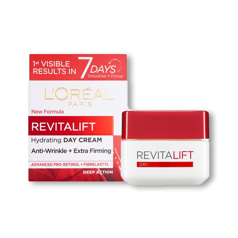 L'Oreal Paris Revitalift Anti-Wrinkle Day Cream, Firming Moisturizer, 50ml