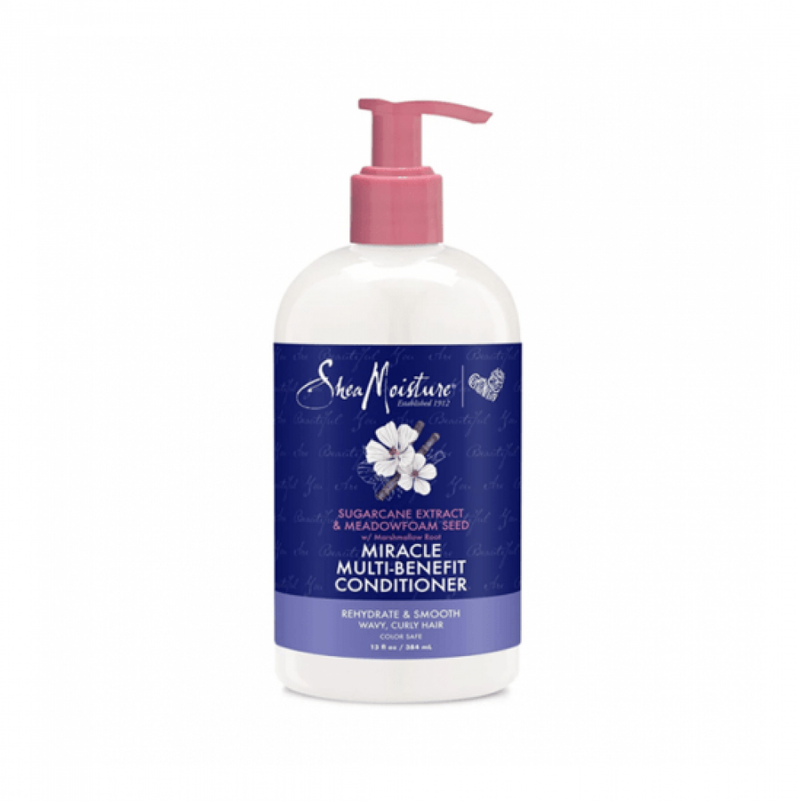 Shea Moisture Multi-Benefit Conditioner, Sugarcane & Meadowfoam, Sulfate-Free, 384 ml
