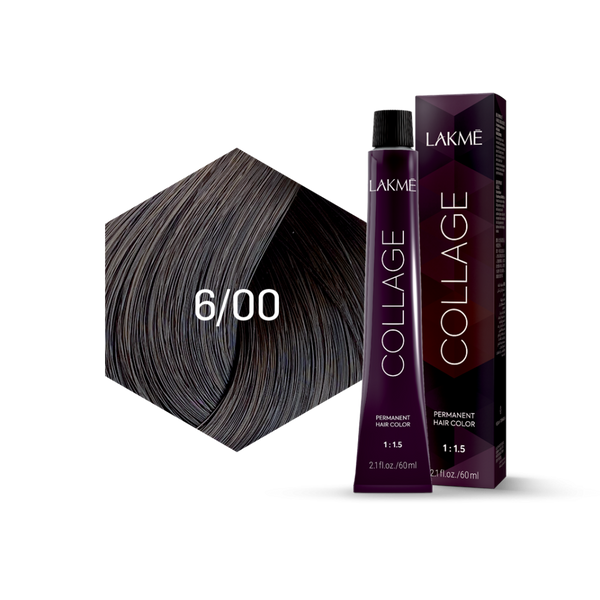 Hair Dye for Dark Hair Dark Blonde Permanent Lakme Collage 6/00 100ml