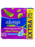 Always Maxi Thick Aloe Fresh Pads with Wings - 72 Count