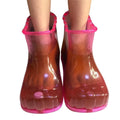Salon System Pink Transparent Foot Massage Shoe