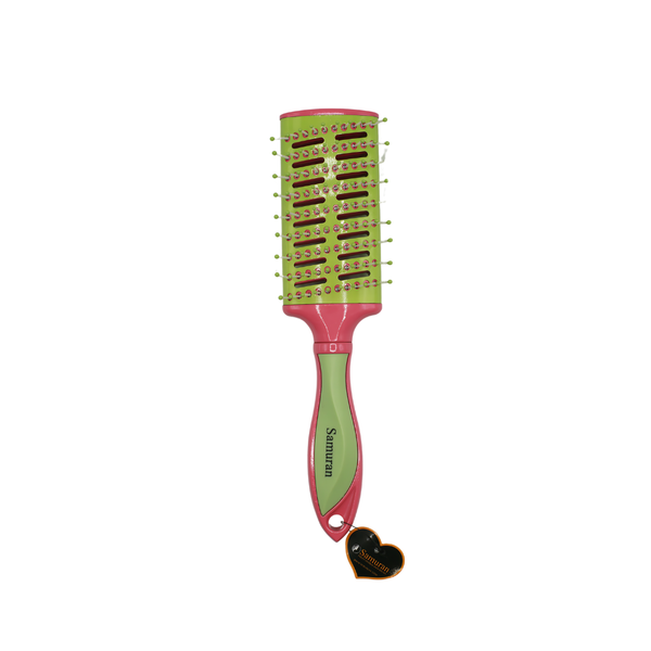 Samoran MS-325.9526CP Detangling Hairbrush Non-Slip Handle All Hair Types