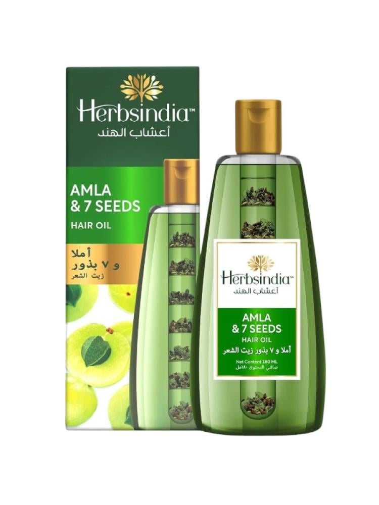 Best Hair Oil Amla & 7 Herbal Seeds for Strong Thick Hair Herbs India 280ml