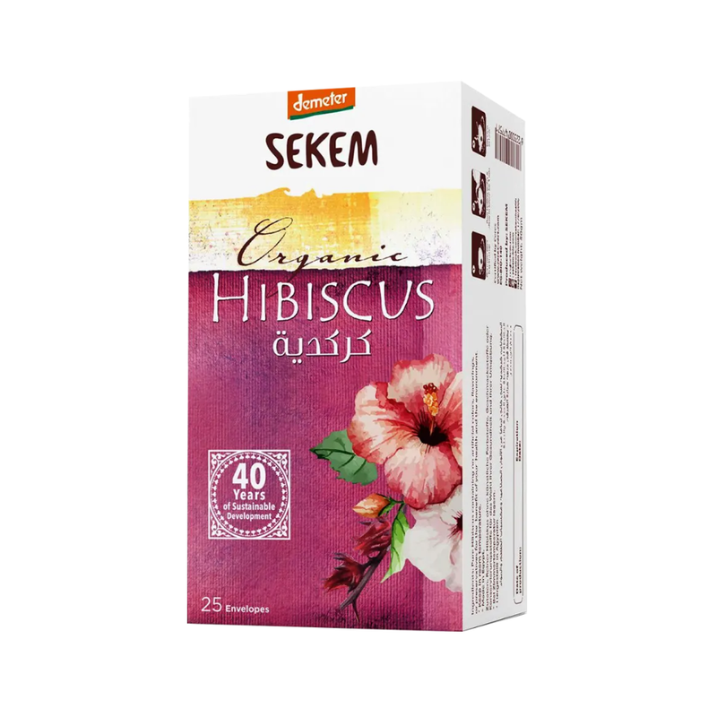 Hibiscus Herbal Tea Antioxidant Rich Natural Infusion SEKEM 25 Sachets
