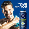 Best Men's Shower Gel Power 24h Fresh Effect Exfoliating Nivea Men 500ml