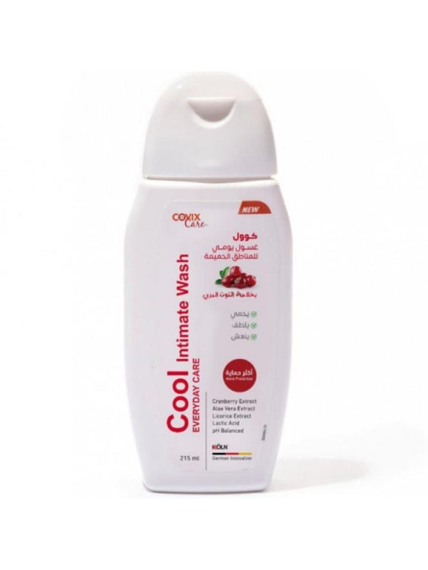 Covix Care Intimate Wash with Cranberry, Aloe Vera & Lactic Acid, 215 ml