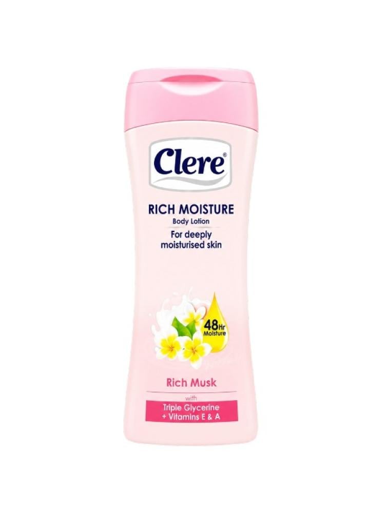 Best Body Lotion for Dry Skin Rich Moisture Musk Clere 400ml
