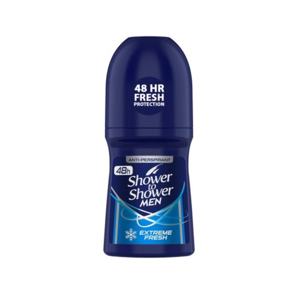 Shower To Shower Men Extreme Fresh Roll-On Deodorant 50ml