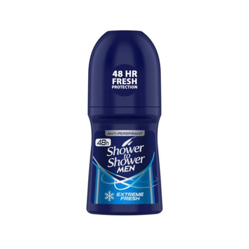 Shower To Shower Men Extreme Fresh Roll-On Deodorant 50ml