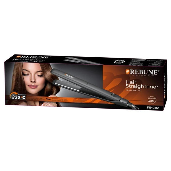 Rebune Ceramic Hair Straightener RE-2182 230C 33W 360 Swivel Cord
