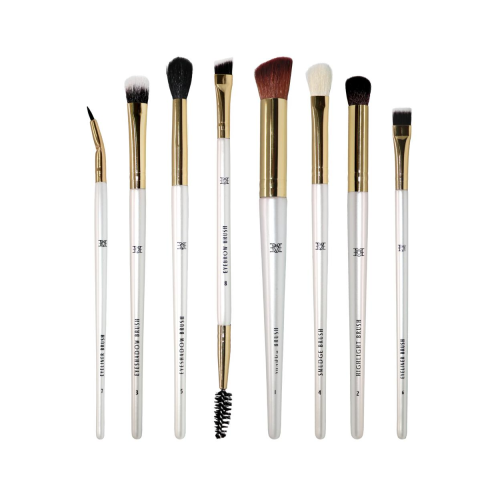 Make Over 22 Eye and Eyebrow Brush Set, 8 Pieces, MX-01, Synthetic