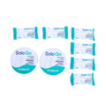 Compressed Bath Towels Disposable Travel Hygiene Solo Go 9 Pieces