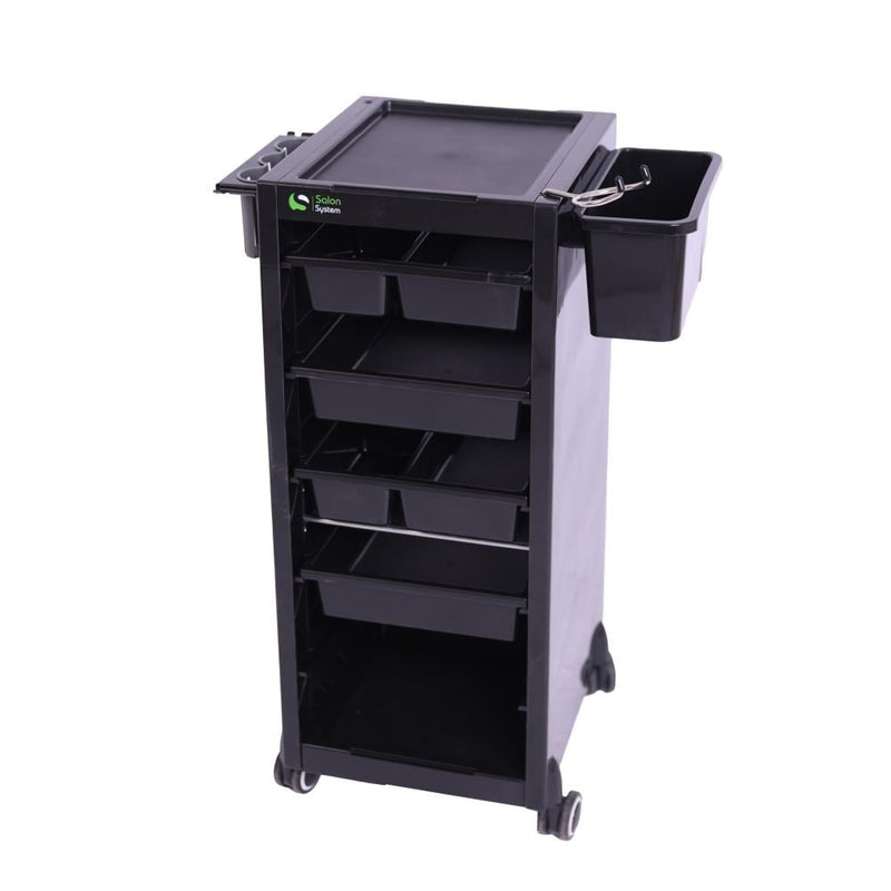 Salon System Workshop Tool Organizer Trolley - Black | T-801