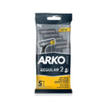 Arko Men's 2-Blade Razor Blades, 5 Count