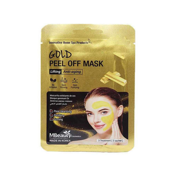 Gold Peel Off Mask Blackhead Removal Pore Cleansing M Beauty 3 Pieces