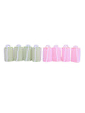 Salon System Hair Rollers with Clips - 4 Pieces, Assorted Colors