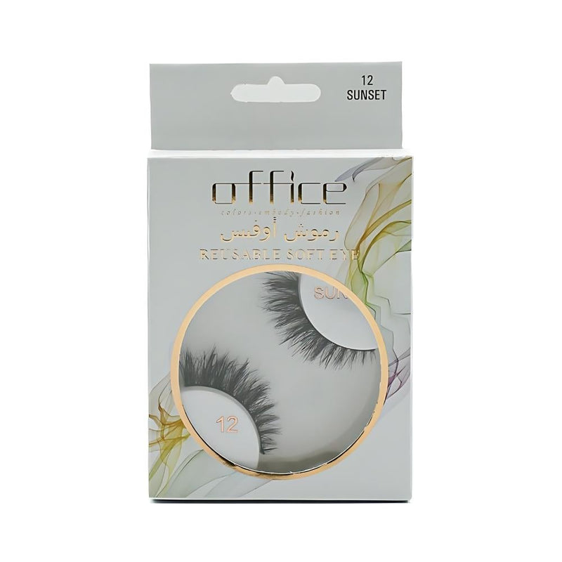 Office Horsehair Eyelashes No. 12 Reusable Strip Lashes