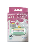 Orca Diva Razor Blade Replacement Cartridges - 4 Blades