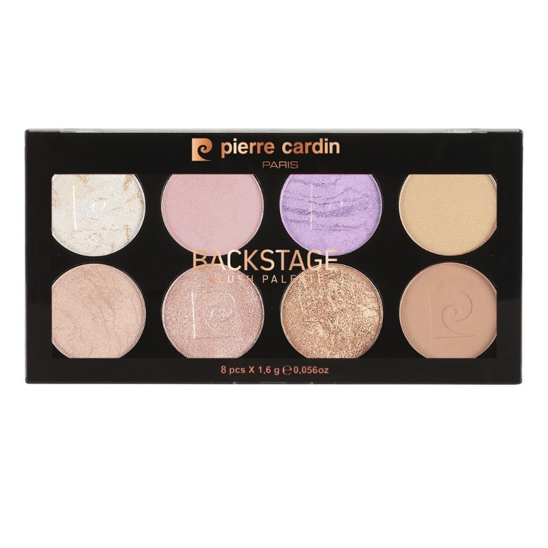 Pierre Cardin Professional Blush Palette, 8-Color Powder, Shade 209