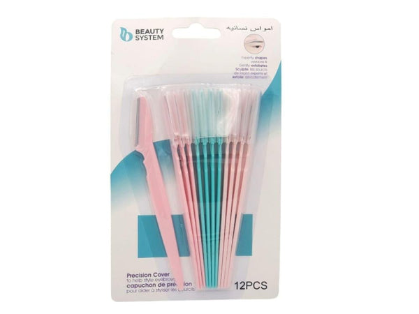 Beauty System Facial Razors - 12 Pieces