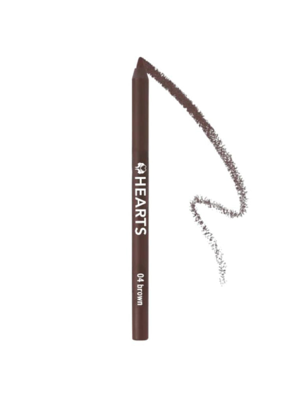 Brown Eyeliner Pencil Waterproof 24-Hour Matte Hearts 1.2g