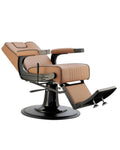 Salon System Men's Barber Chair 5228H-197 - Cappuccino with Black Iron