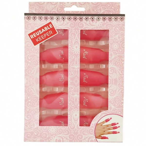 Salon System Nail Polish Remover Clips - 10 Pieces
