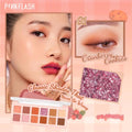 Pink Flash Eyeshadow Palette 01 Cranberry 12 Shades Matte Shimmer Metallic