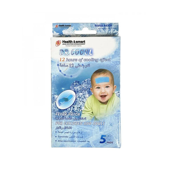 Dr. Cool Gel Compresses for Children's Fever & Pain Relief, 5 Pack
