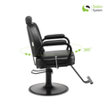 Salon System Women's Haircut & Makeup Chair - Black B68762