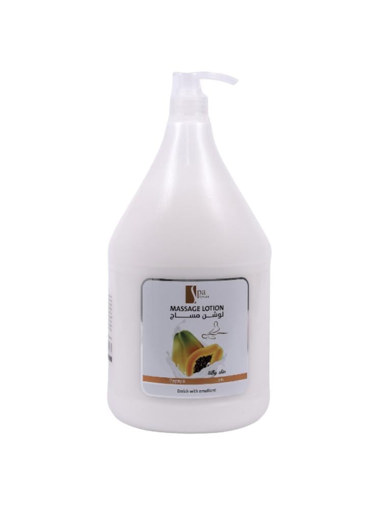 Spa System Papaya Massage Lotion - 1 Gallon