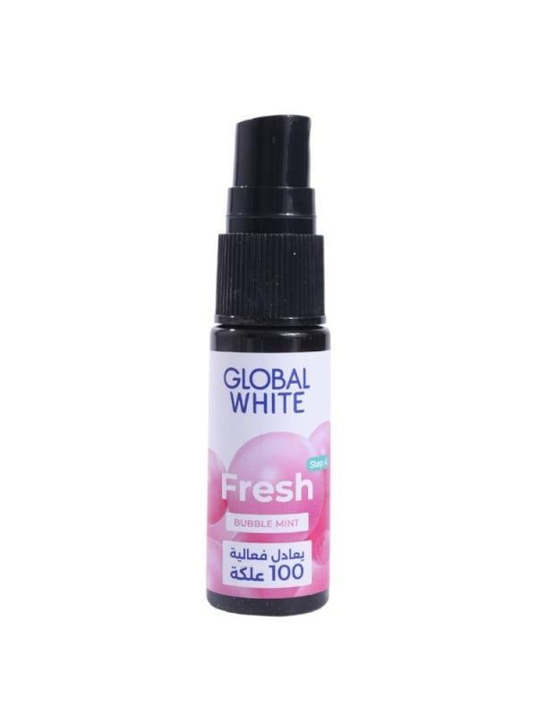Mouth Spray Mint Fresh Breath Bubble Mint Global White 15ml
