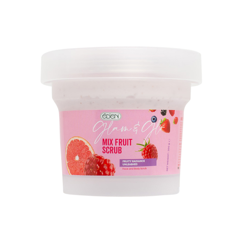 Eden Face and Body Scrub Mixed Fruit Extract Exfoliating Moisturizer 200g