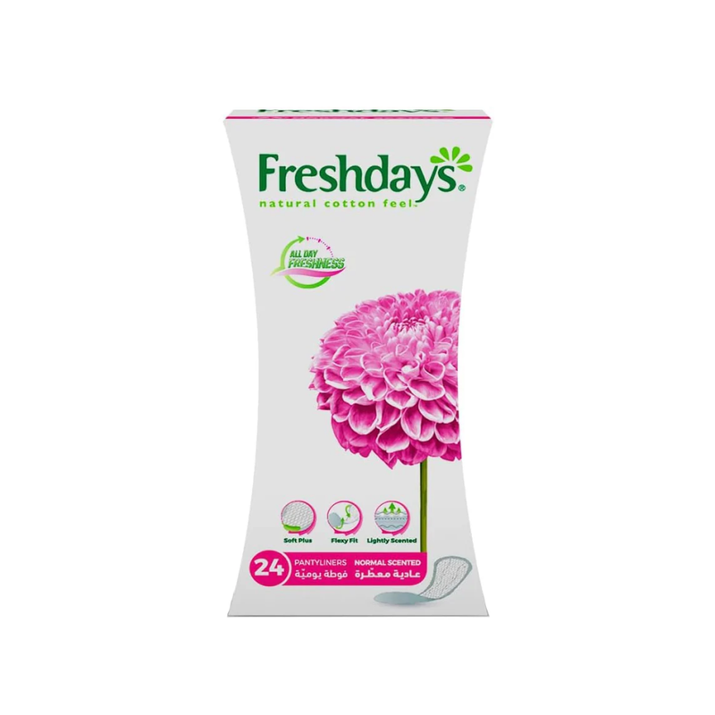 Freshdays Regular Scented Daily Panty Liners, 24 Pack