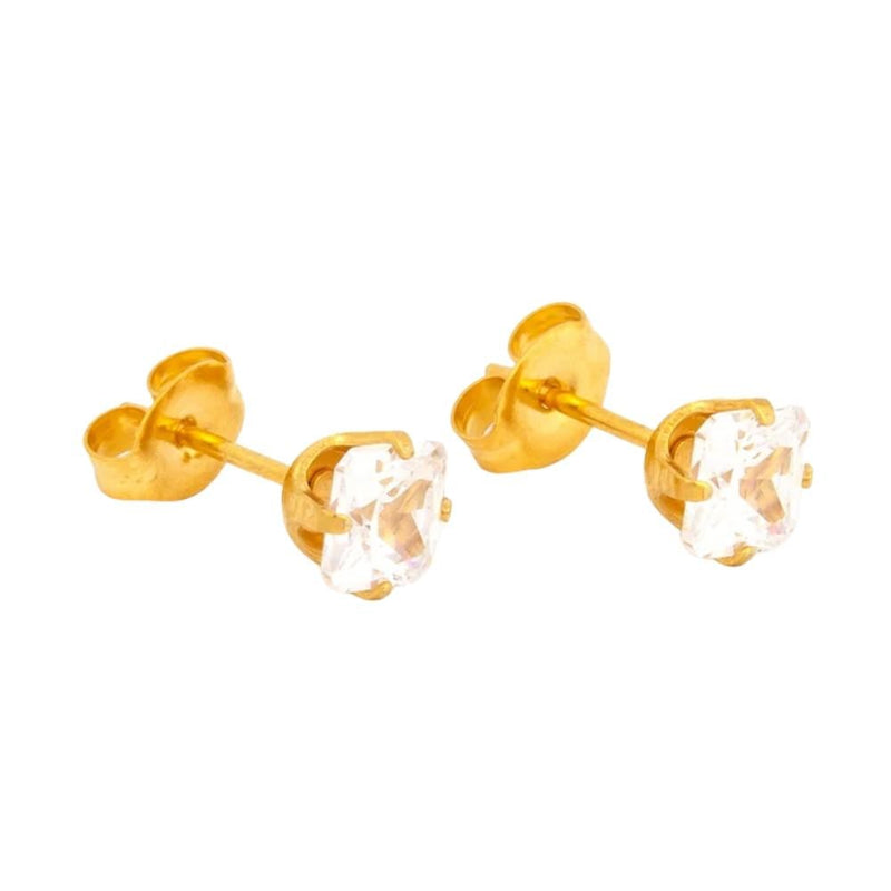 Hoop Earrings Sensitive Skin Hypoallergenic Gold Tone Studex 1 Pair