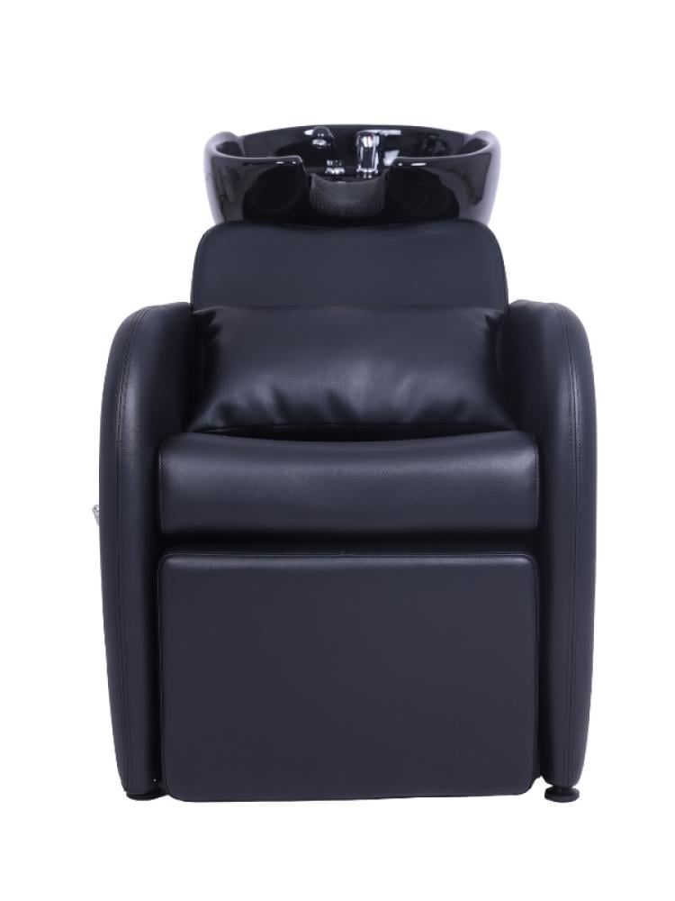 Salon System Professional Hair Washing Chair Black Ceramic Basin