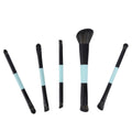 Makeup Brush Travel Case Set Double-Ended 5 Pieces Beauty System