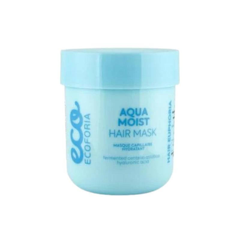 Ecoforia Aqua Moist Hydrating Hair Mask, Fermented Centella Asiatica, Hyaluronic Acid, 200ml